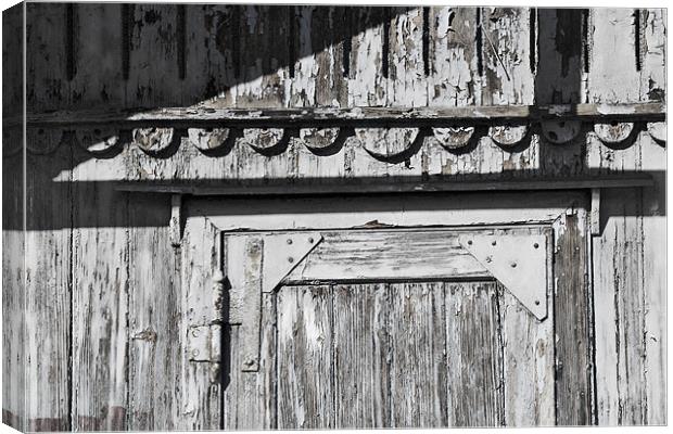 Weathered Boathouse, Trieste Canvas Print by Graham Lester George
