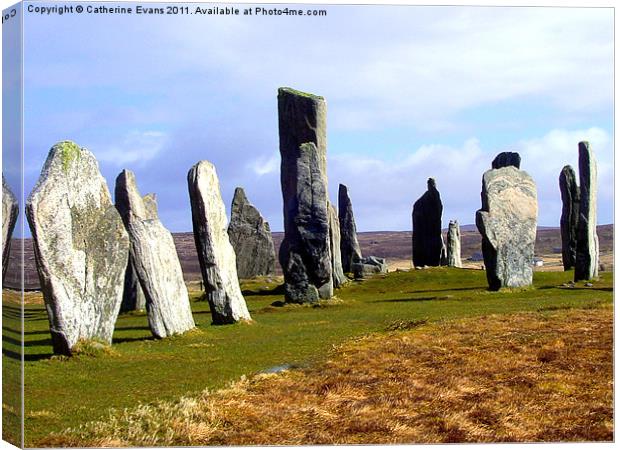 Callanish Standing Stones Canvas Print by Catherine Fowler