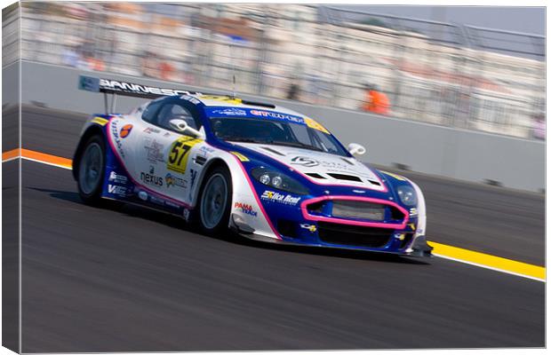 Aston Racing Canvas Print by Peter West