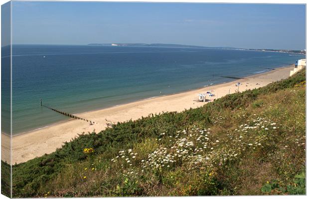 Bournemouth Beaches Canvas Print by Chris Day