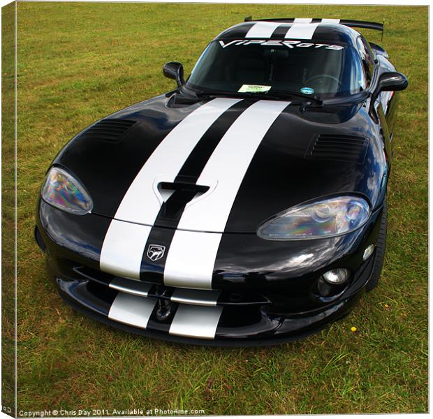 Dodge Viper Canvas Print by Chris Day