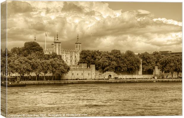 Tower of London Canvas Print by Chris Day
