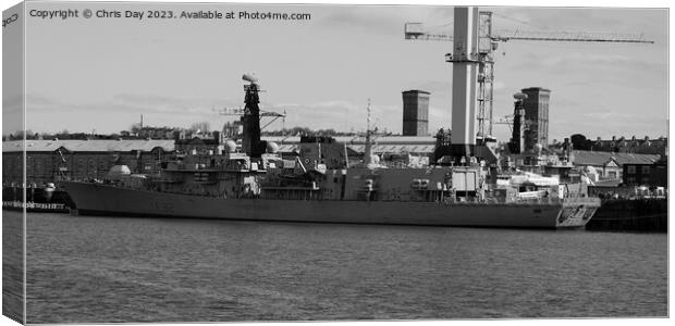 HMS Somerset Canvas Print by Chris Day