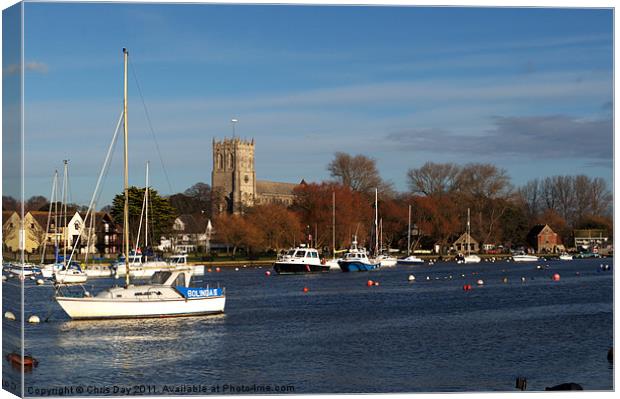 Christchurch Canvas Print by Chris Day