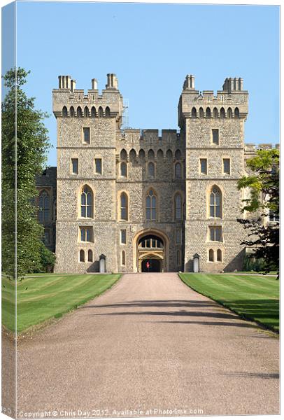 Windsor Castle Canvas Print by Chris Day