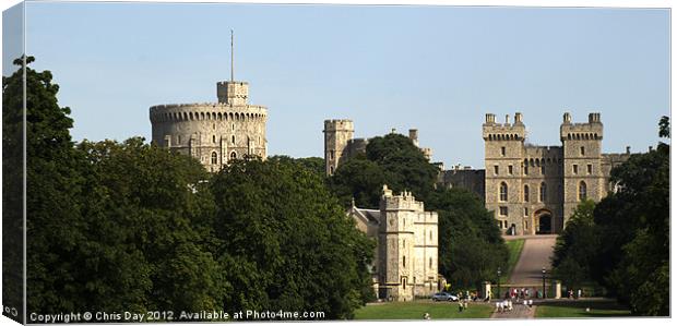 Windsor Castle Canvas Print by Chris Day