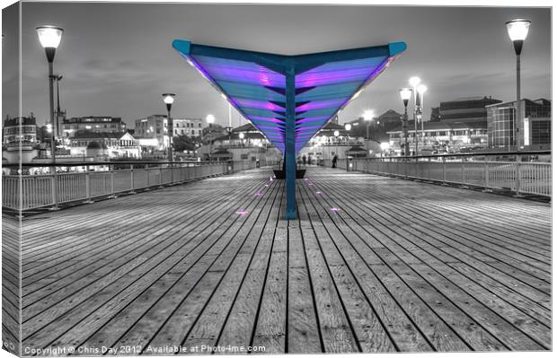 Bournemouth Pier Canvas Print by Chris Day