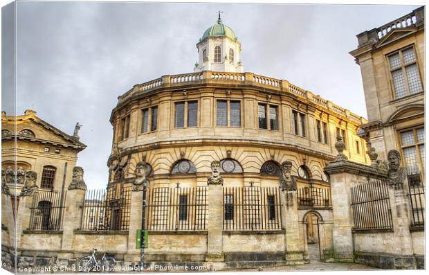 Sheldonian Theatre Oxford Canvas Print by Chris Day