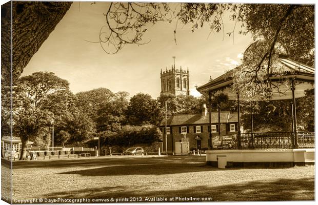 Christchurch Village Green Canvas Print by Chris Day