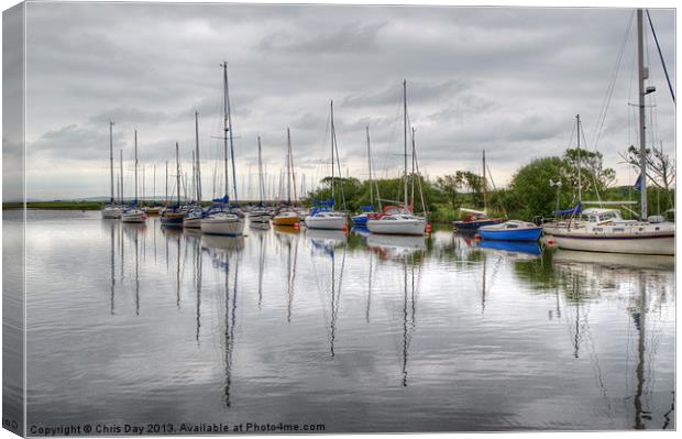 Christchurch Harbour Canvas Print by Chris Day