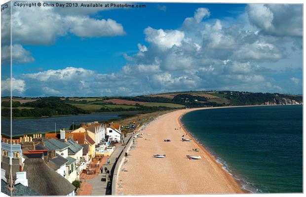 Slapton Sands Canvas Print by Chris Day