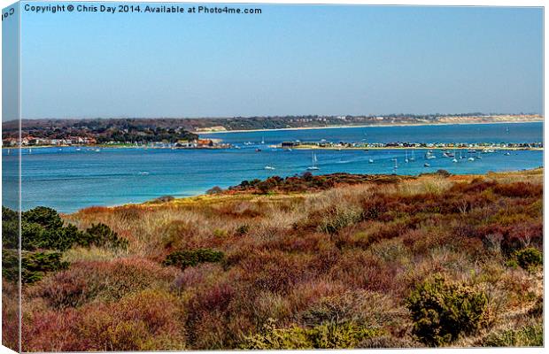 Mudeford Harbour Canvas Print by Chris Day