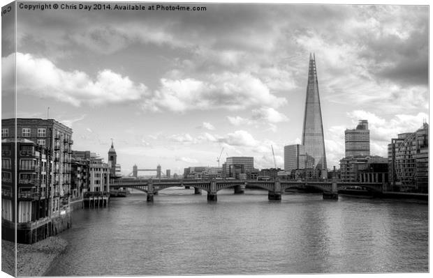London Skyline Canvas Print by Chris Day