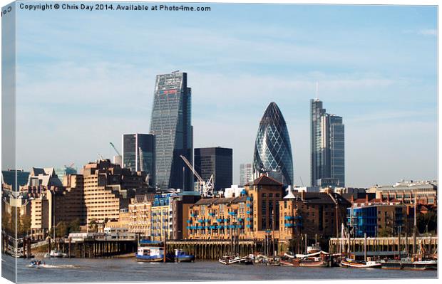 City of London Skyline Canvas Print by Chris Day