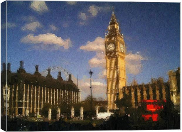 Parliament Square Canvas Print by Chris Day