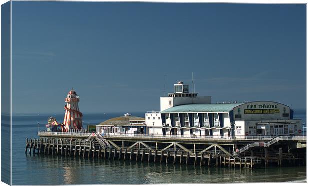 Bournemouth Pier Dorset - May 2010 Canvas Print by Chris Day