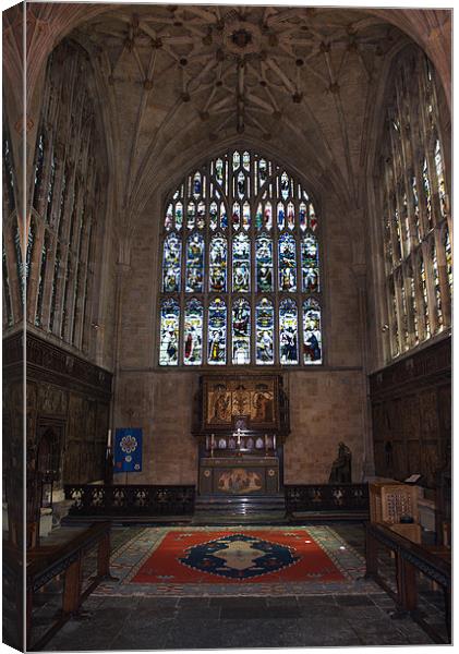 Winchester Cathedral Lady Chapel Canvas Print by Chris Day