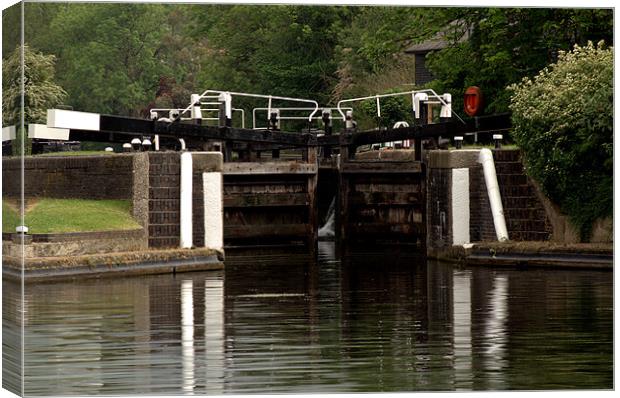 Copper Mill Lock Harefield Canvas Print by Chris Day