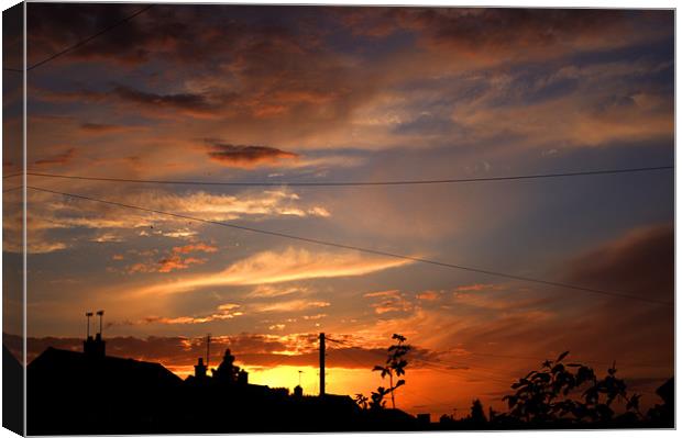 Urban Sunset Canvas Print by Chris Day