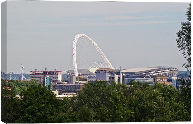 Wembley Stadium Canvas Print by Chris Day