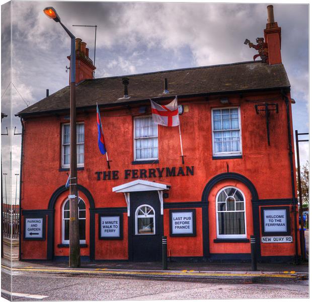 Last Pub Before France Canvas Print by Chris Day