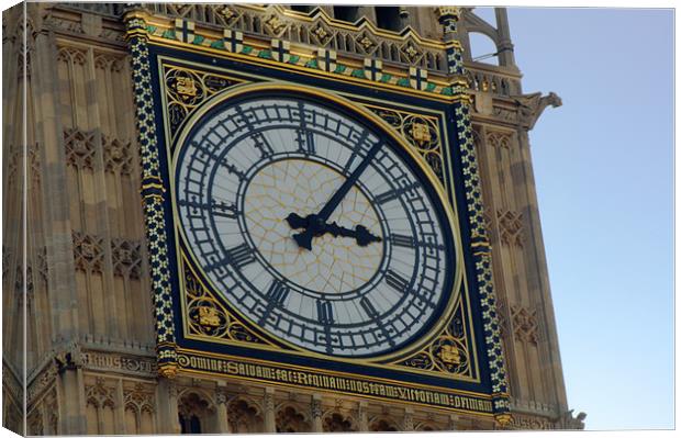 Big Ben clock face Canvas Print by Chris Day