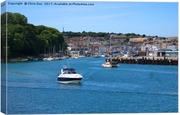 Weymouth Harbour Canvas Print by Chris Day