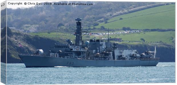 HMS St Albans Canvas Print by Chris Day