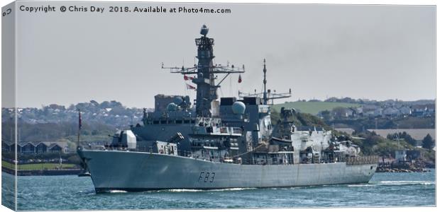 HMS St Albans Canvas Print by Chris Day