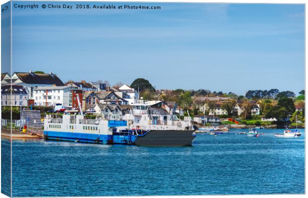 Torpoint ferry Plym II Canvas Print by Chris Day