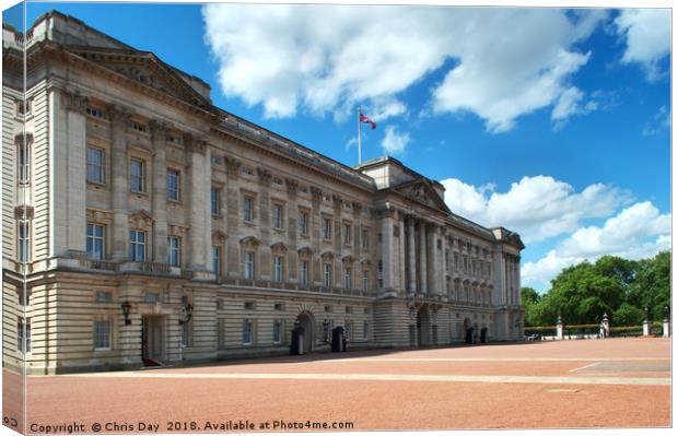 Buckingham Palace Canvas Print by Chris Day