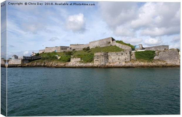 The Royal Citadel Plymouth Canvas Print by Chris Day