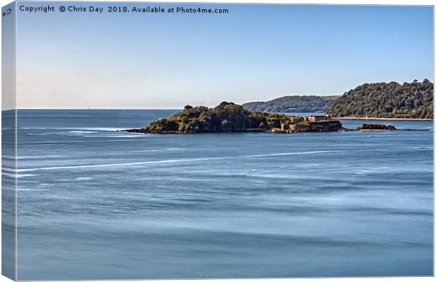 Drakes Island Plymouth Canvas Print by Chris Day