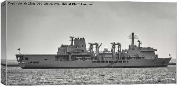 RFA Fort Victoria Canvas Print by Chris Day