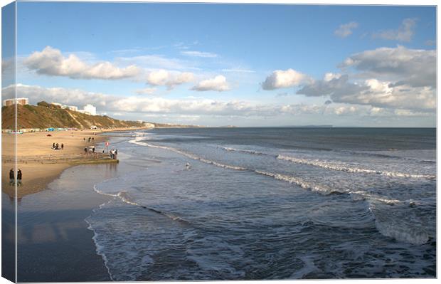Bournemouth Beach Canvas Print by Chris Day