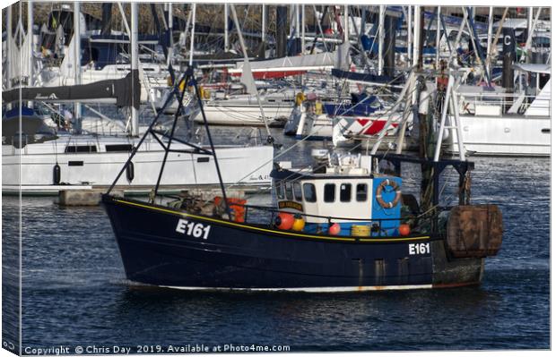 Trawler Our Endeavour Canvas Print by Chris Day