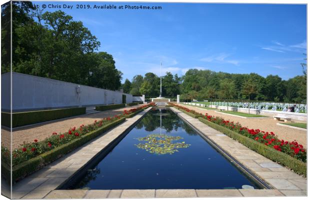  American Cemetery Cambridge Canvas Print by Chris Day