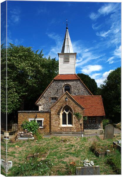 St Laurence Cowley Canvas Print by Chris Day
