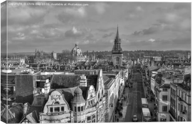 Oxford High Street Canvas Print by Chris Day