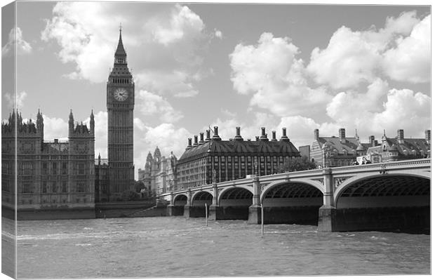 Westminster Bridge Canvas Print by Chris Day