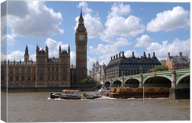 Westminster Bridge Canvas Print by Chris Day