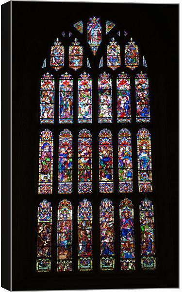 Christchurch Priory West Window Canvas Print by Chris Day