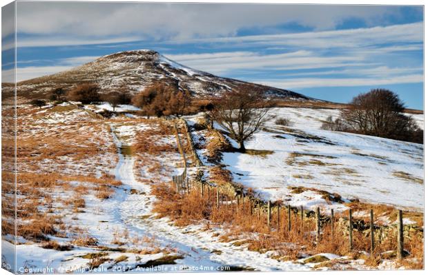 Sugar Loaf Footpath to the Peak. Canvas Print by Philip Veale