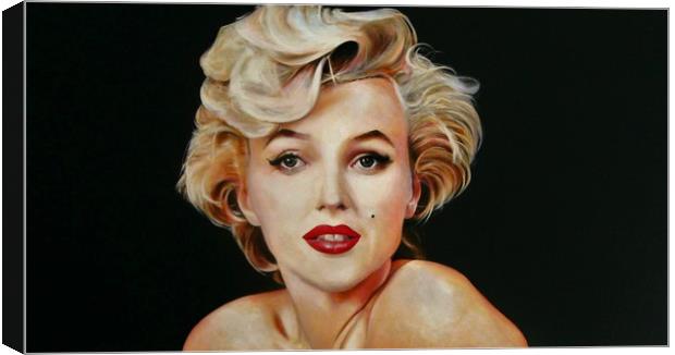 Young Marilyn Canvas Print by David Reeves - Payne