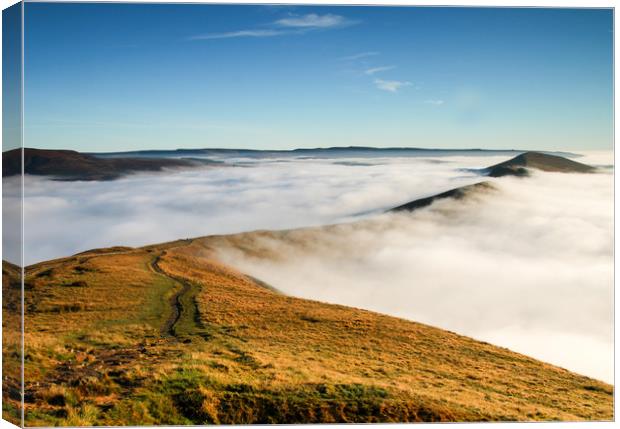Inversion at Mam Tor Canvas Print by Chantal Cooper