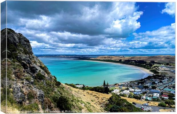 Scenic West Coast of Tasmania. Striking colourful seascape. Isol Canvas Print by Geoff Childs