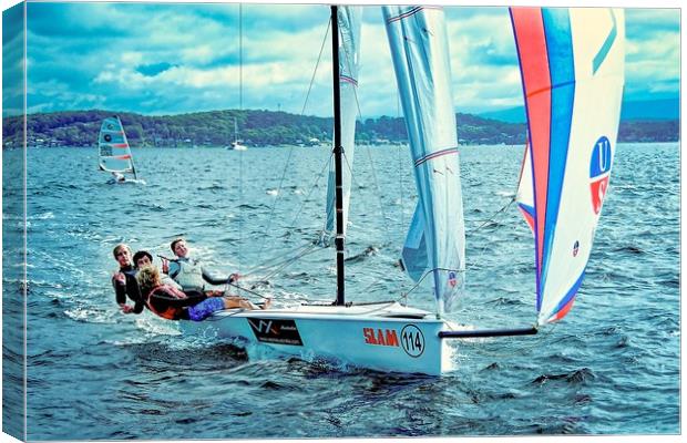 LAKE MACQUARIE, AUSTRALIA. APRIL 16th  2013. Combi Canvas Print by Geoff Childs