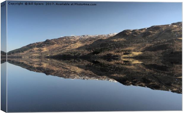 Loch Earn Reflection, Scotland Canvas Print by Bill Spiers