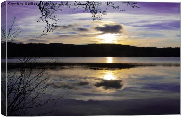 Loch Venacher Sunset Canvas Print by Bill Spiers