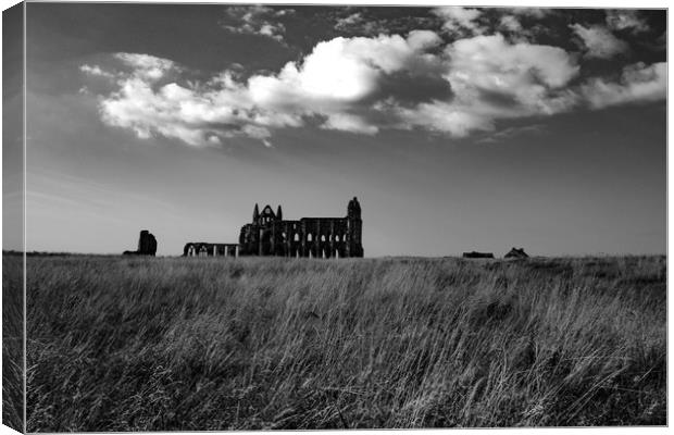 Whitby Abbey Canvas Print by Joanna Pinder